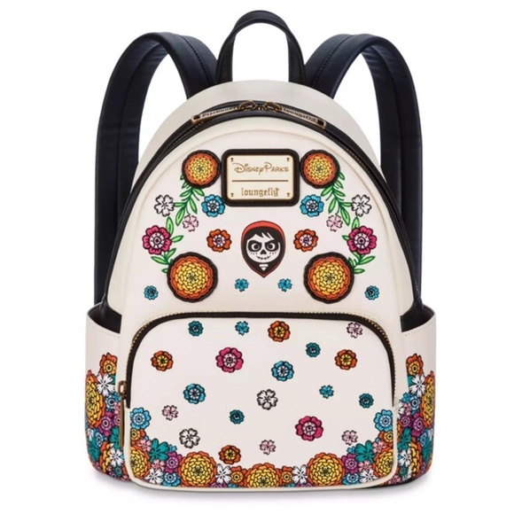 Loungefly Handbags - Disney  Loungefly 2024 Pixar Coco Miguel Day Of The Dead Flowers Backpack - NEW